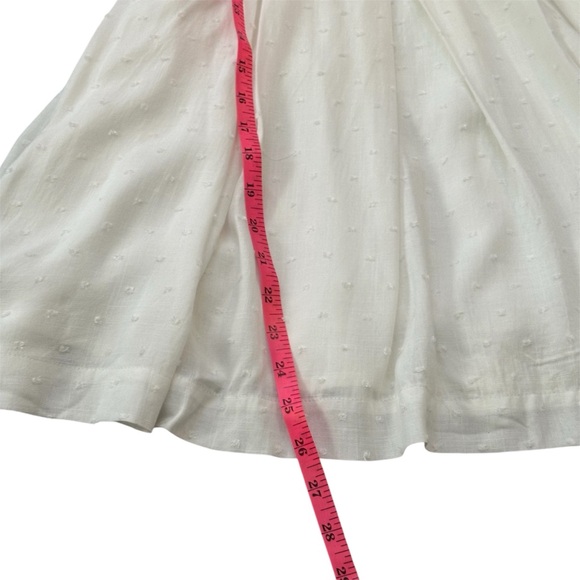 NWT! Aqua for Bloomingdales Corset White Polka Dot Textured Mini Dress - Size M - Picture 10 of 12